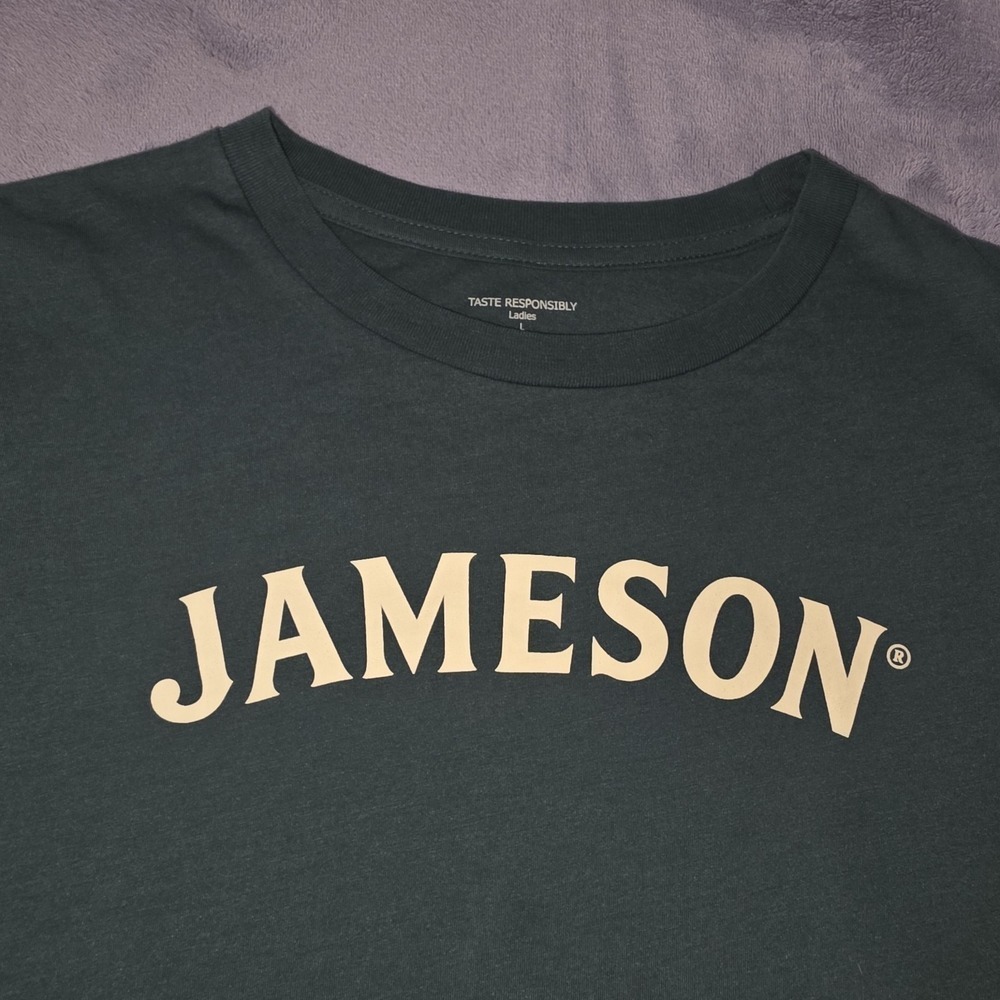 Jameson Green Short Sleeve Crew Neck Cotton T-shirt Adult Size Large